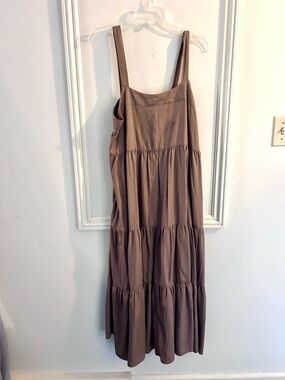 Tiered Maxi Sundress in Taupe